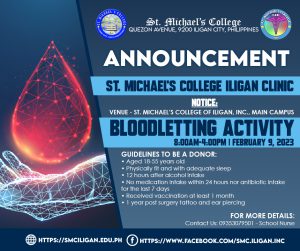 Read more about the article ATTENTION! BLOODLETTING ACTIVITY ON FEBRUARY 9, 2023