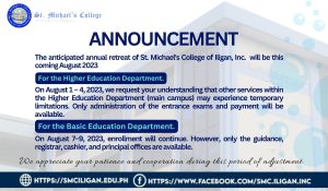 Read more about the article ANNOUNCEMENT