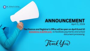 Read more about the article ANNOUNCEMENT: