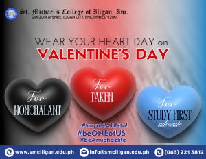 Read more about the article 𝐖𝐄𝐀𝐑 𝐘𝐎𝐔𝐑 𝐇𝐄𝐀𝐑𝐓 𝐃𝐀𝐘 | No Uniform DayValentine’s Day Special 